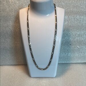 Elegant .925 Sterling Silver Figaro Chain Necklace